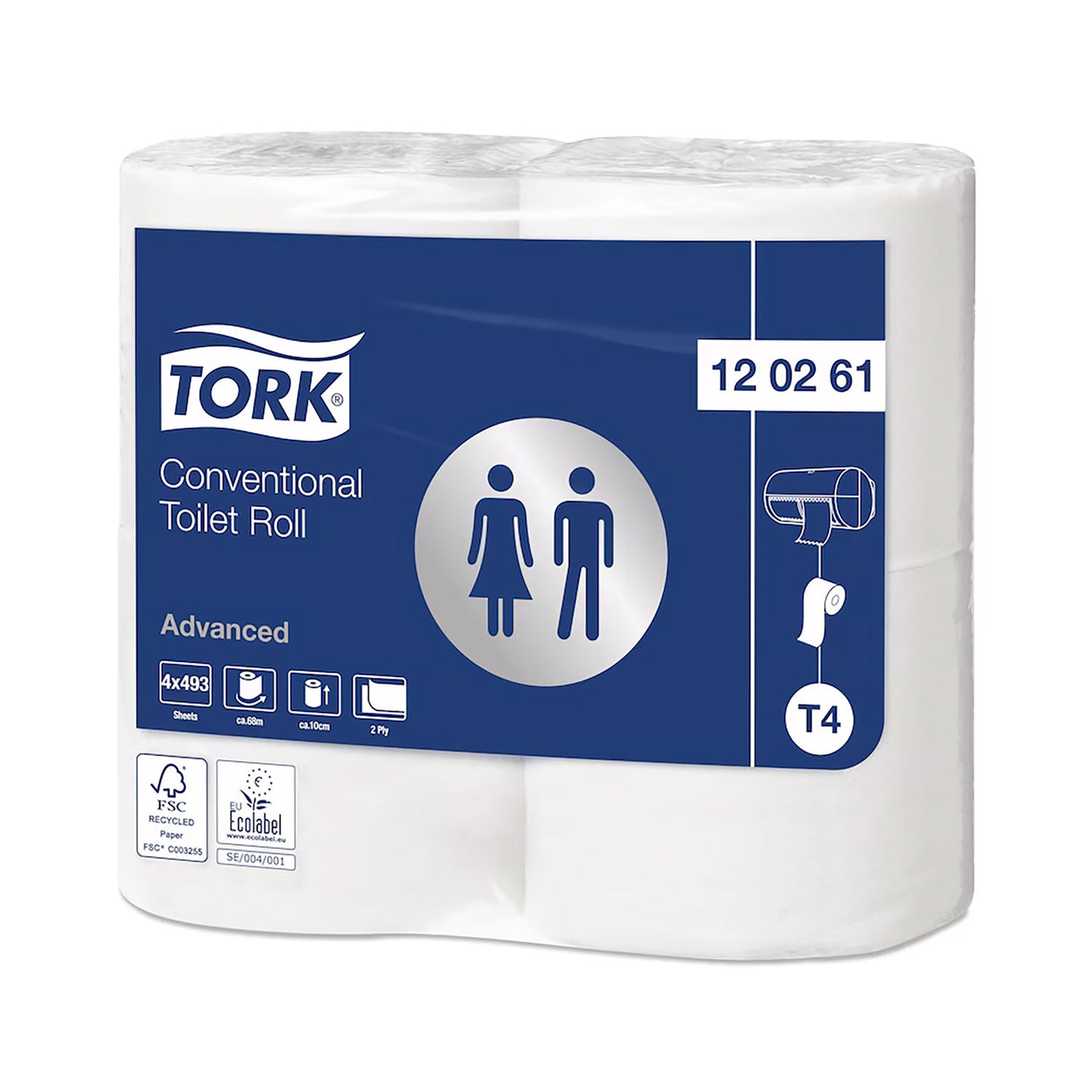 Gør toiletbesøget mere behageligt med Tork Advanced toiletpapir. Det er en smart og økonomisk løsning til toiletter med færre brugere.