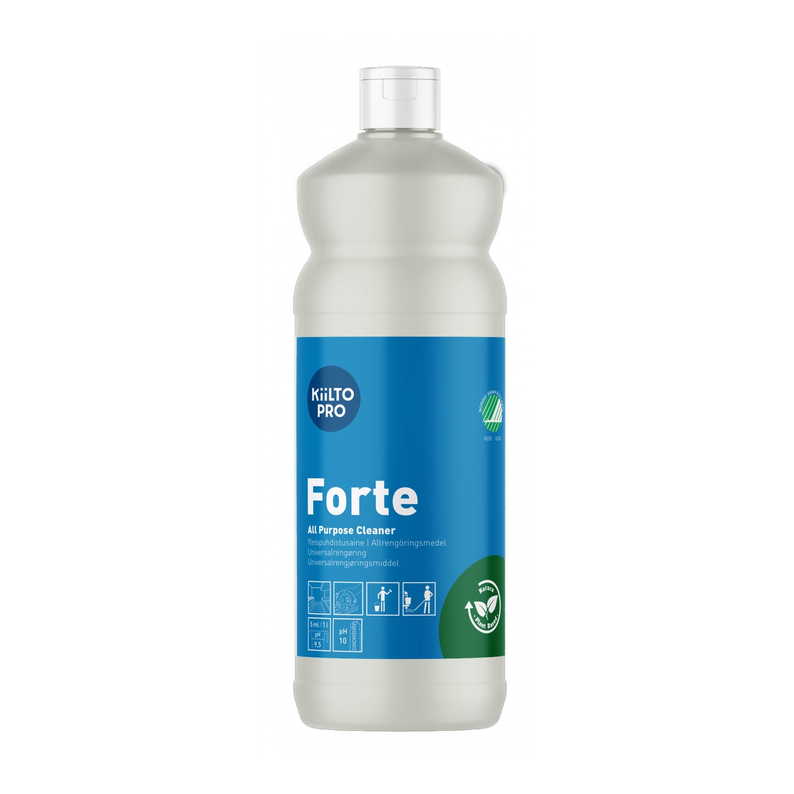 Kiilto Pro Forte universal rengøringsmiddel i 1 liters flaske