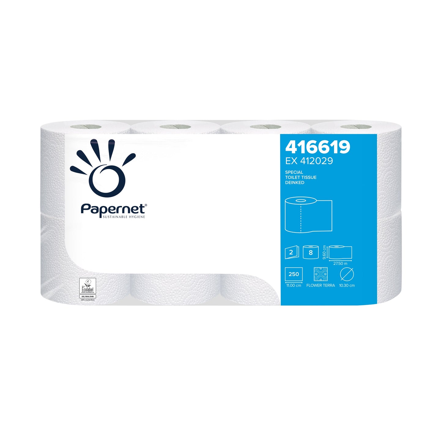 PAPERNET Toiletpapir 2 lags hvid 27,5 mtr, 64 rl