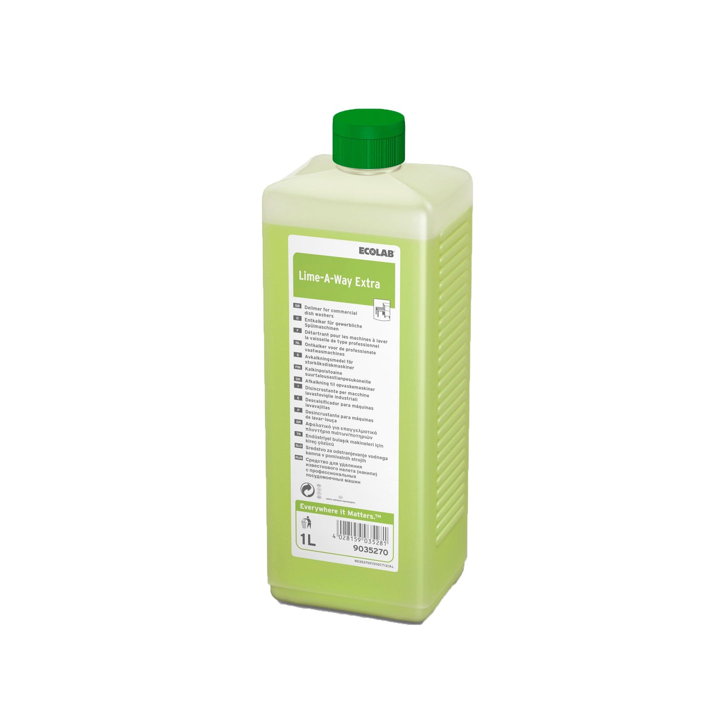 ECOLAB Lime-A-Way Extra Maskinafkalker, 4x1 ltr